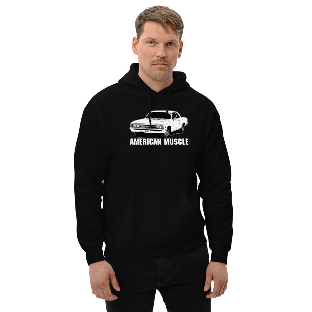 1967 Chevelle Hoodie, American Muscle Car Sweatshirt