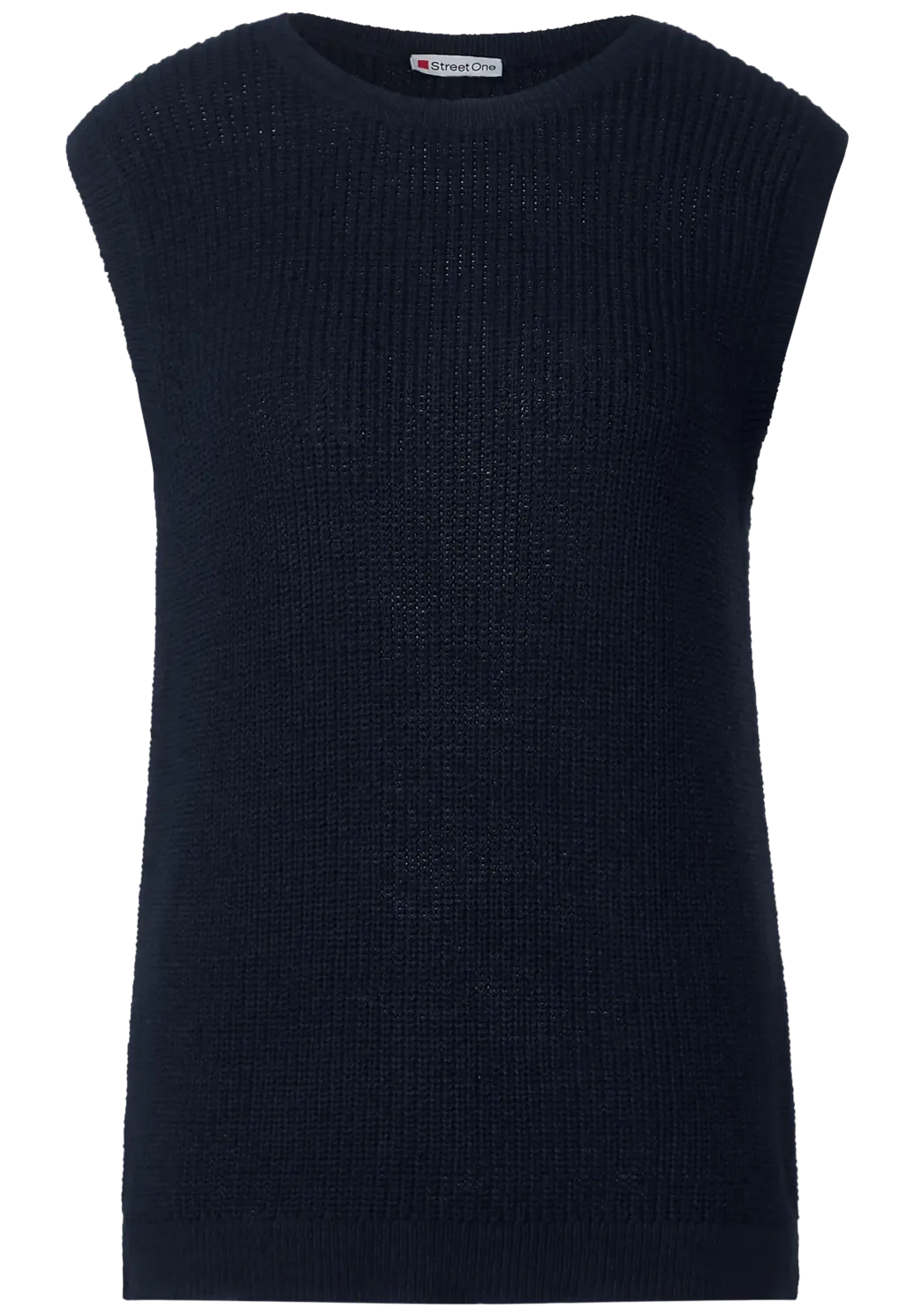 302301- Navy Sleeveless Jumper - Street One