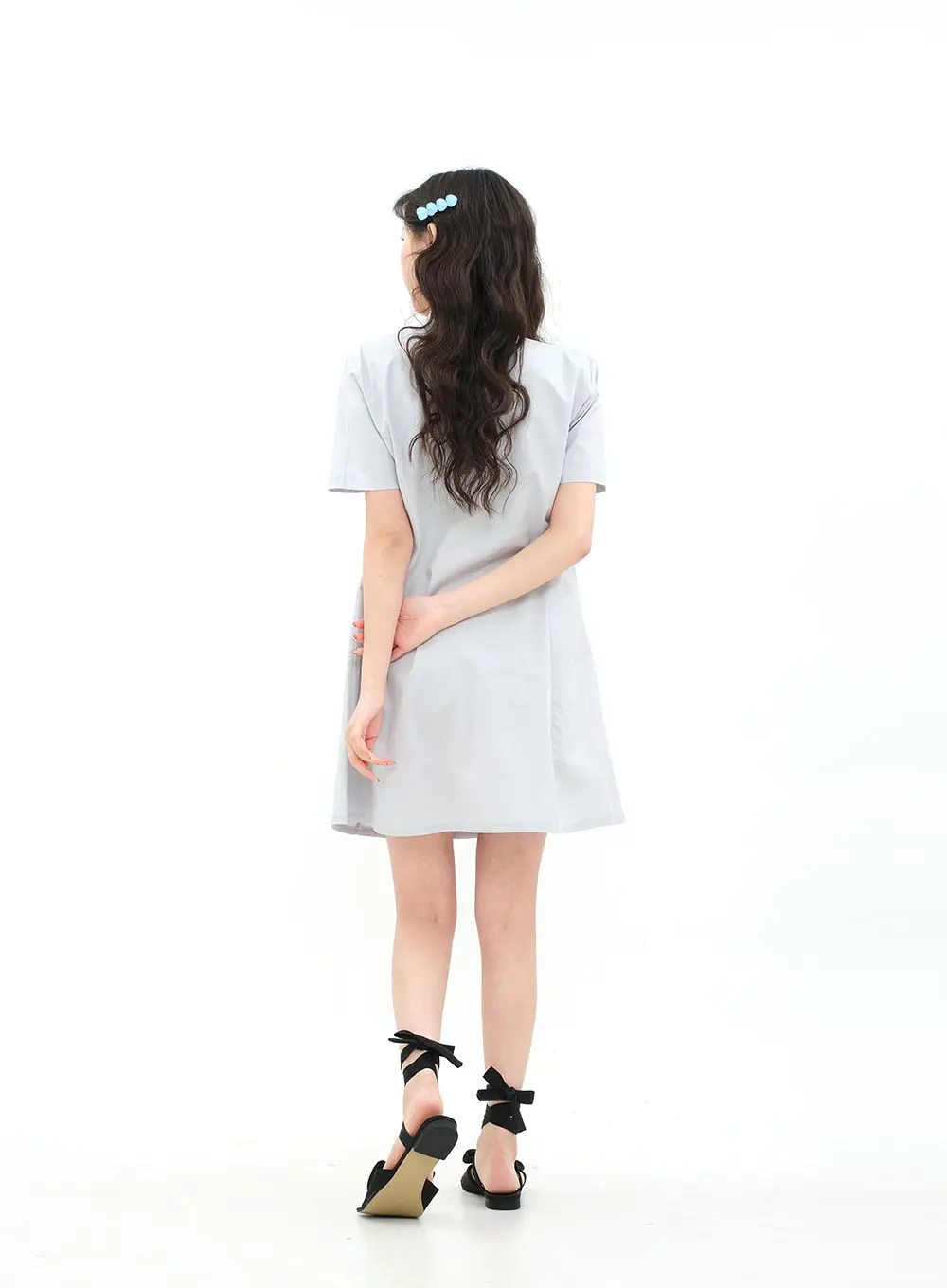 A-line Mini Shirt Dress BA11