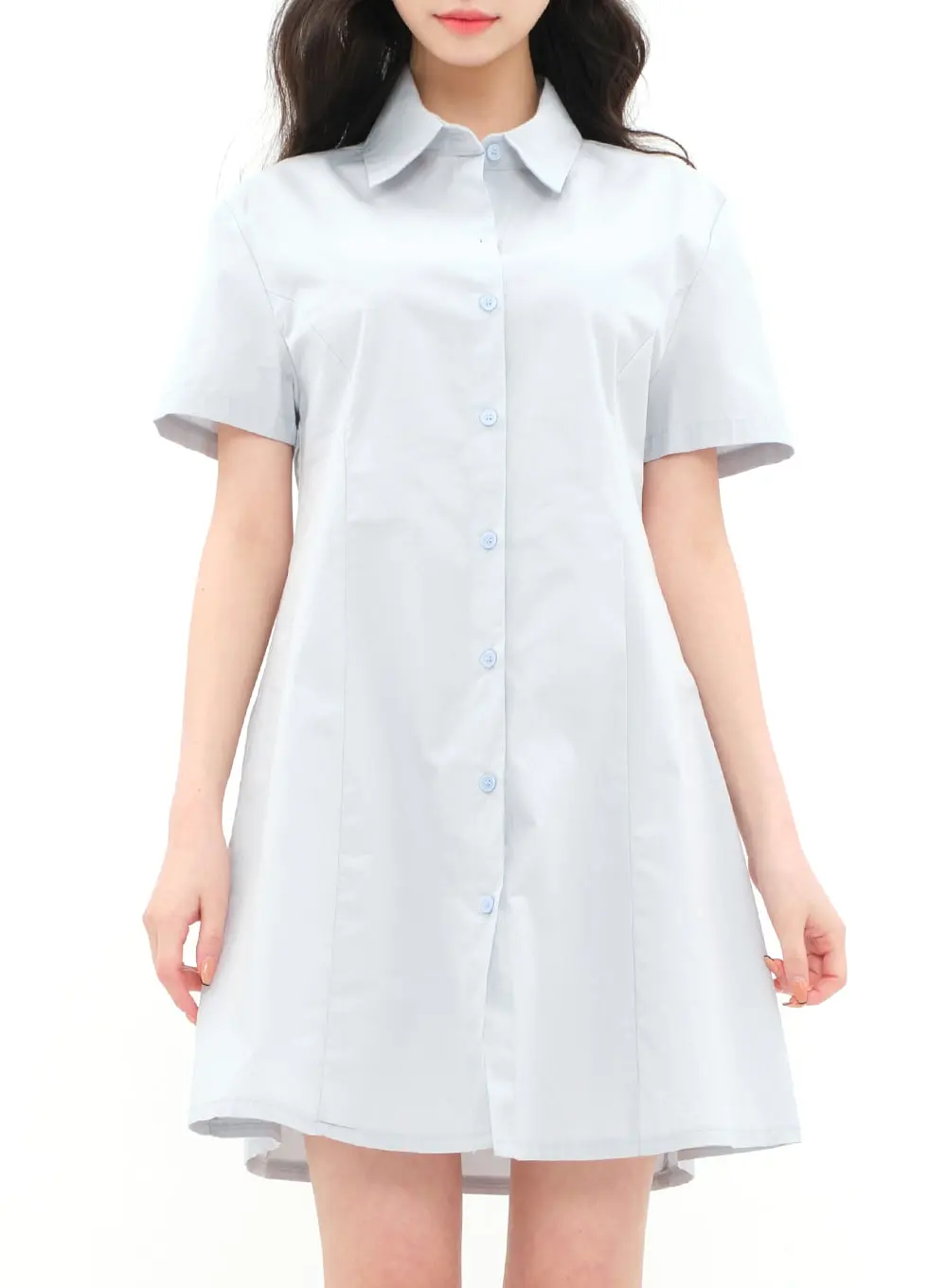 A-line Mini Shirt Dress BA11