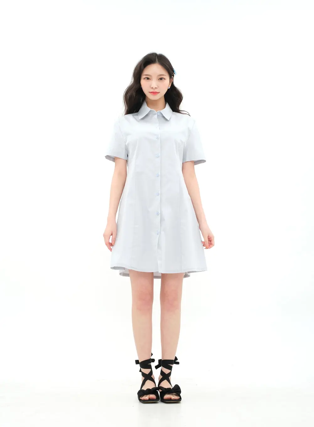 A-line Mini Shirt Dress BA11