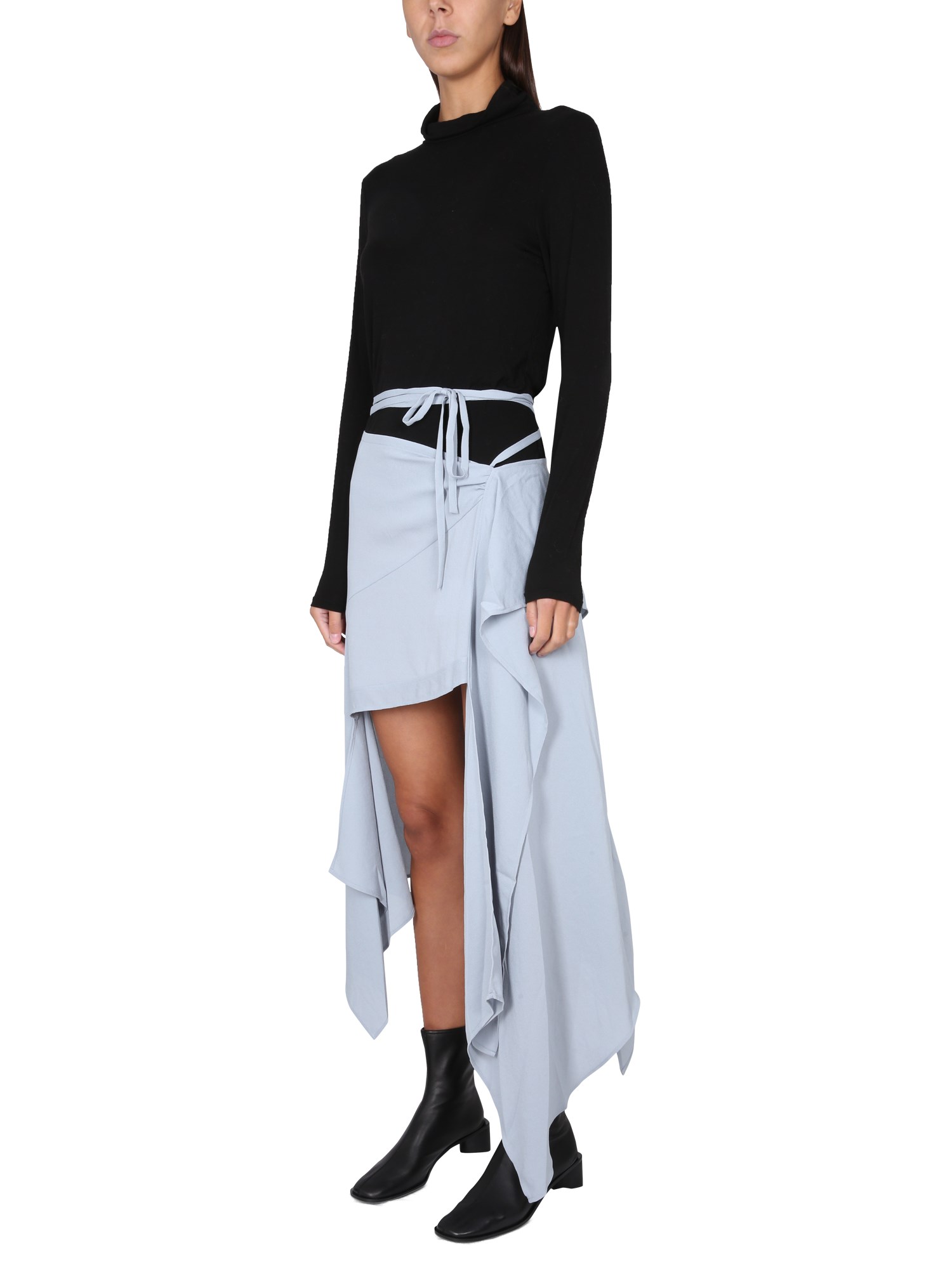 ACNE STUDIOS    ASYMMETRICAL MIDI SKIRT