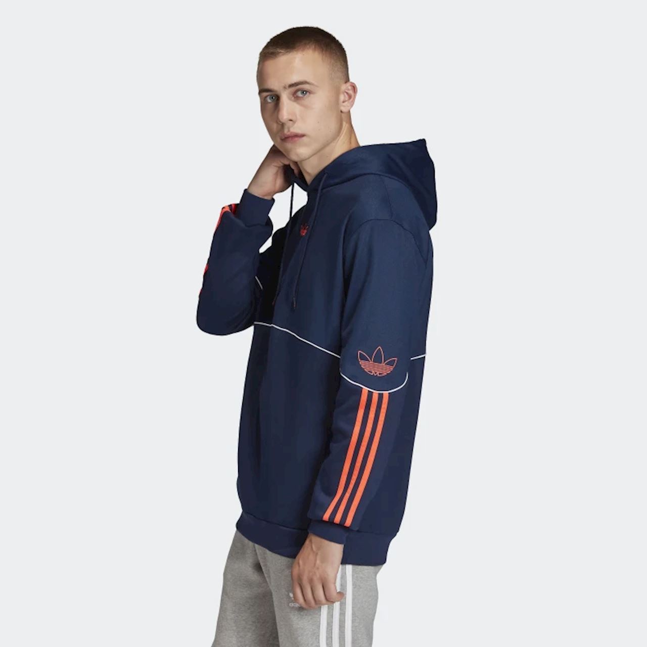 Adidas Originals Men's Outline Fleece Hoodie FM3917