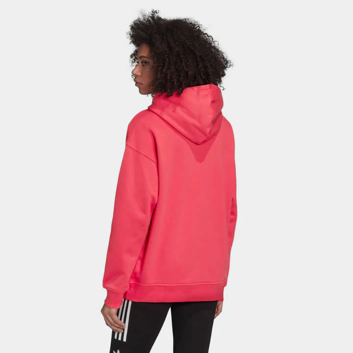 Adidas Originals Women's Adicolor Trefoil Hoodie - Pink