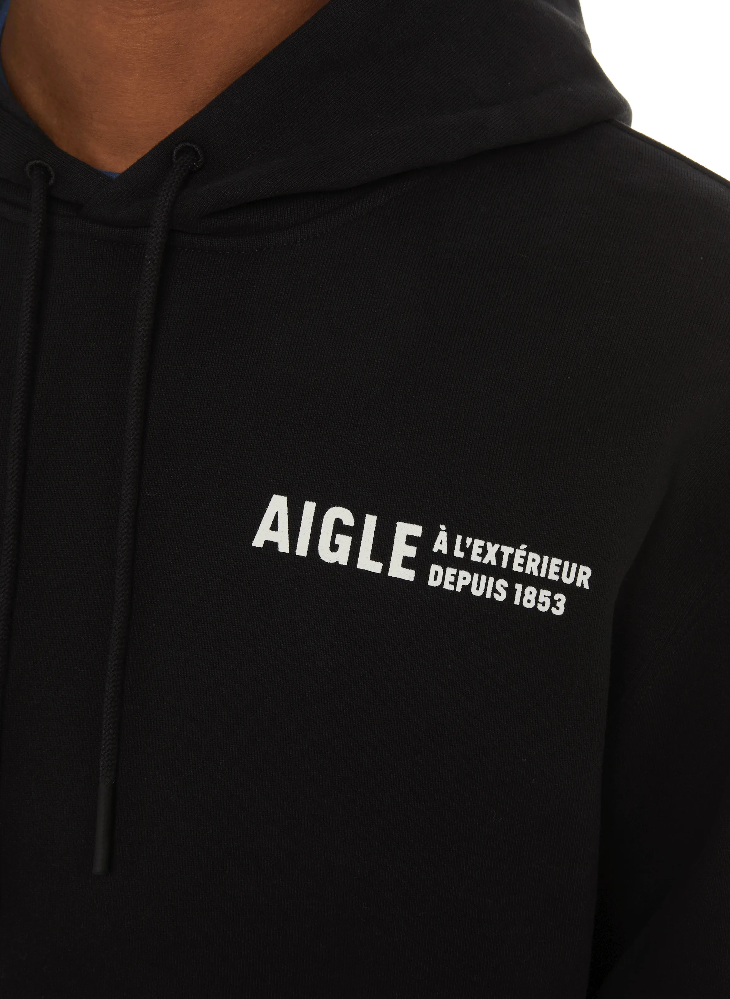 AIGLE  Cotton hoodie - Black