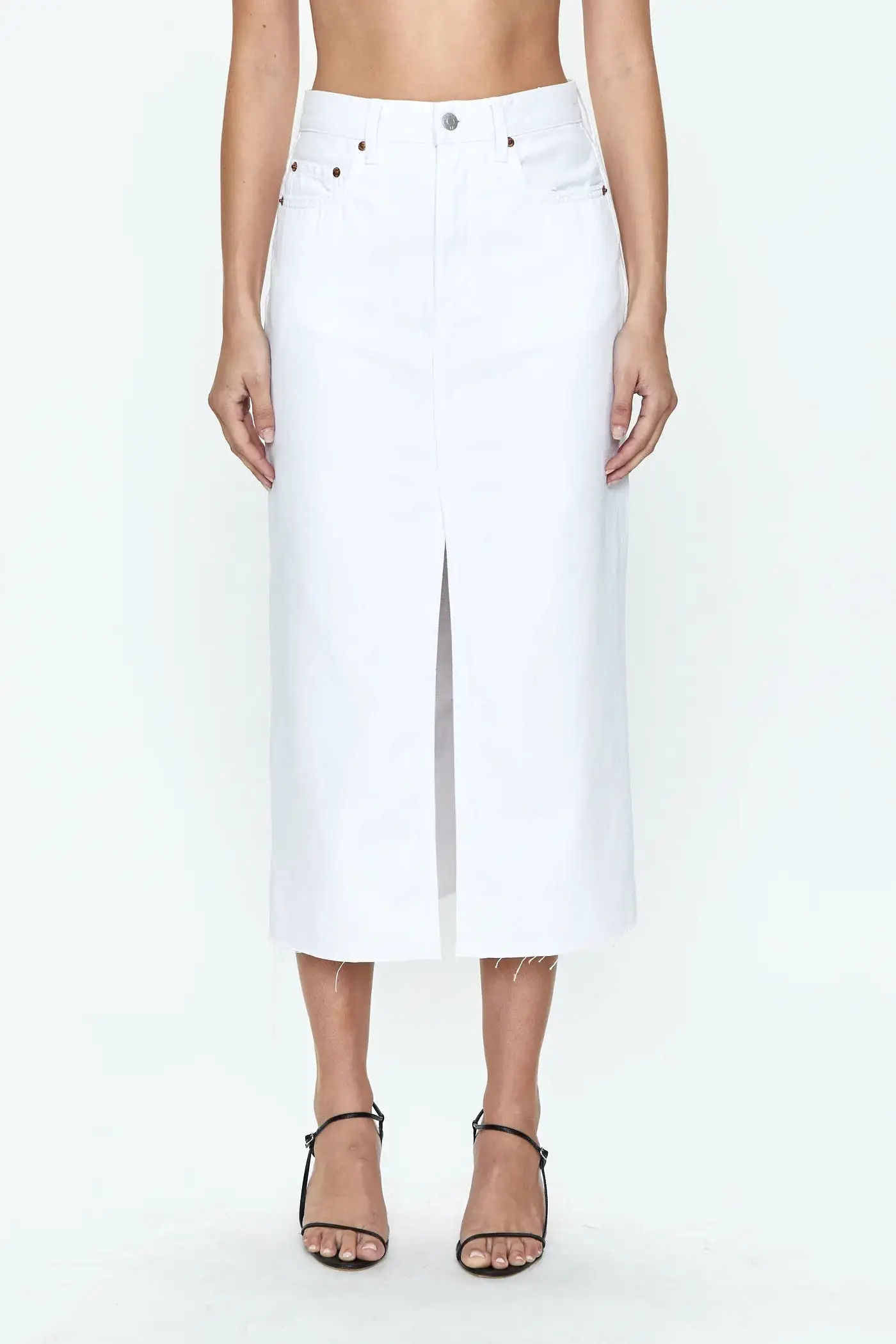 Alice Midi Skirt - White