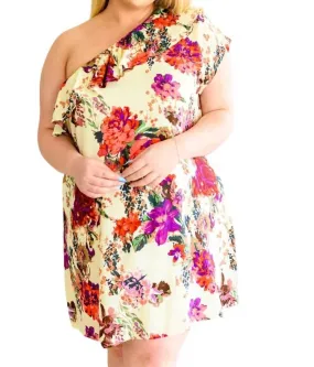 ANDREE BY UNIT - Total Wonder One Shoulder Floral Dress