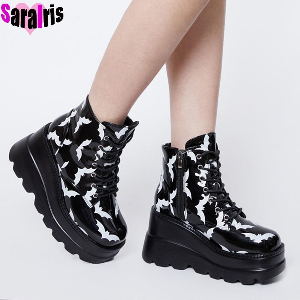 Ankle Boots Punk Sweet Heart Platform