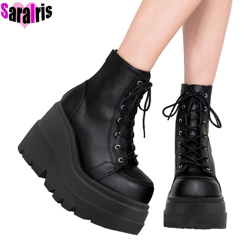 Ankle Boots Punk Sweet Heart Platform