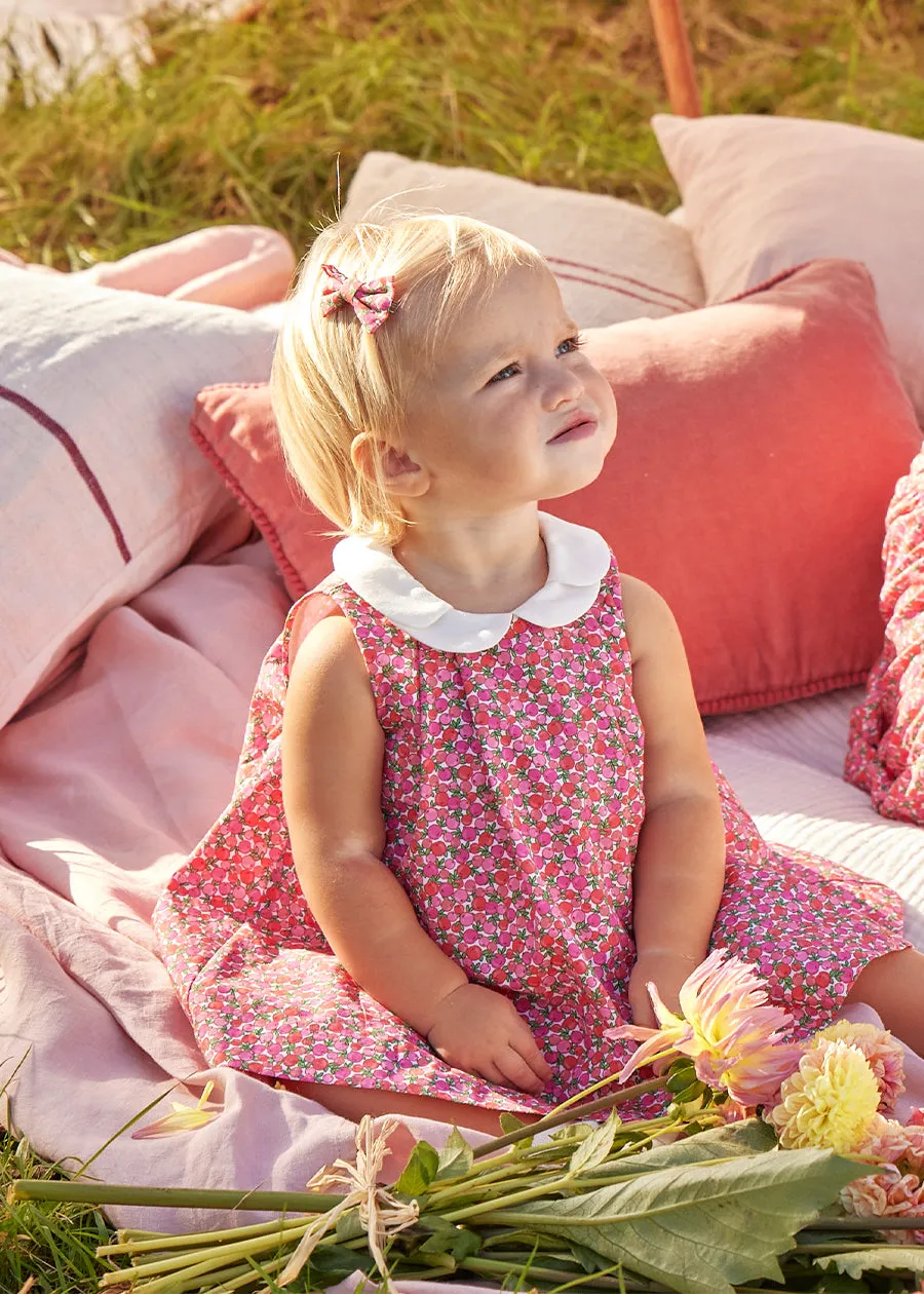 Annie Floral Print Sleeveless Dress With Bloomers in Coral (3mths-3yrs)