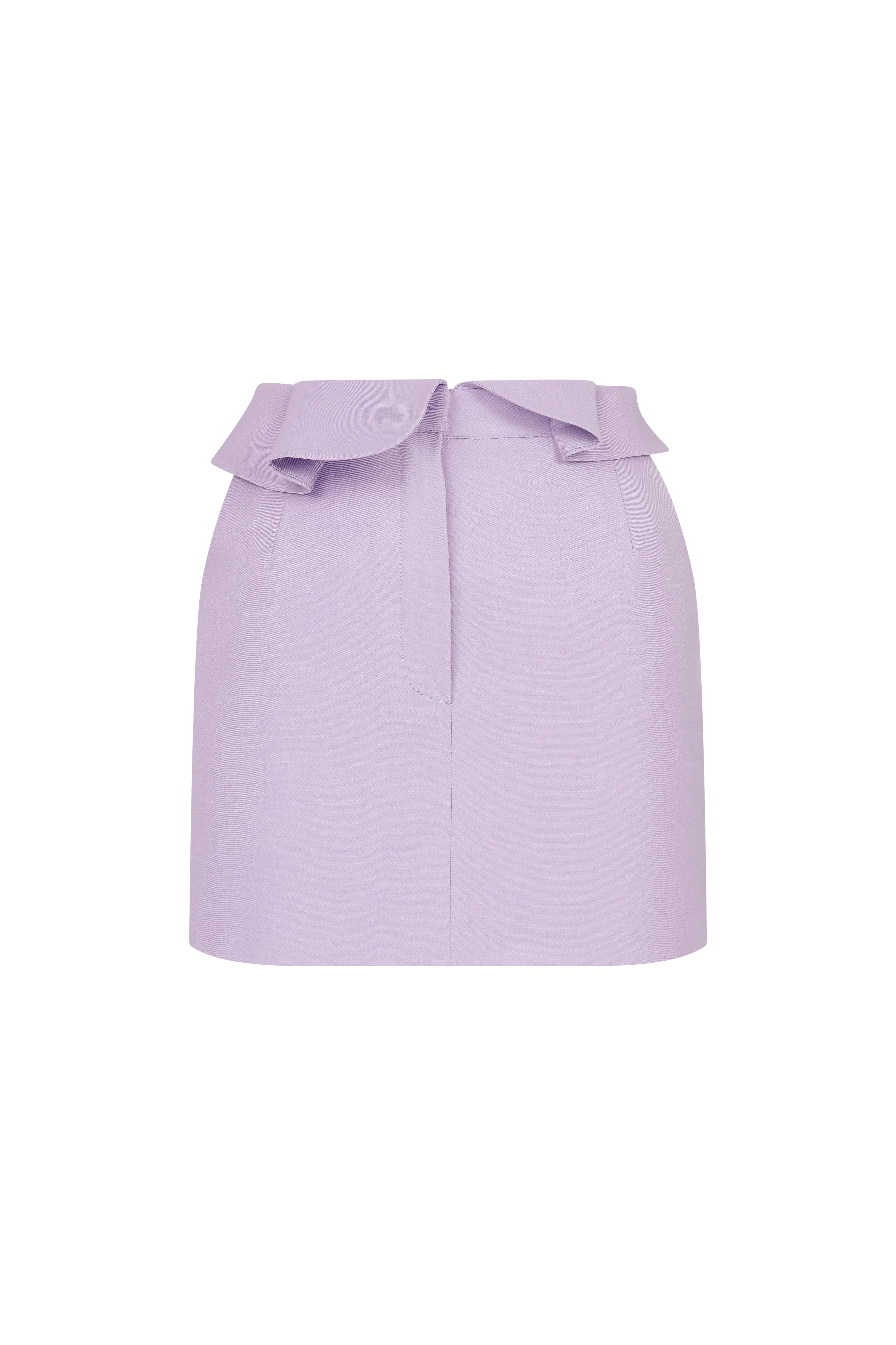 Aria-Flounced Waist Mini Skirt