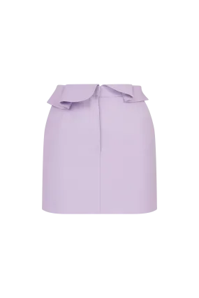 Aria-Flounced Waist Mini Skirt