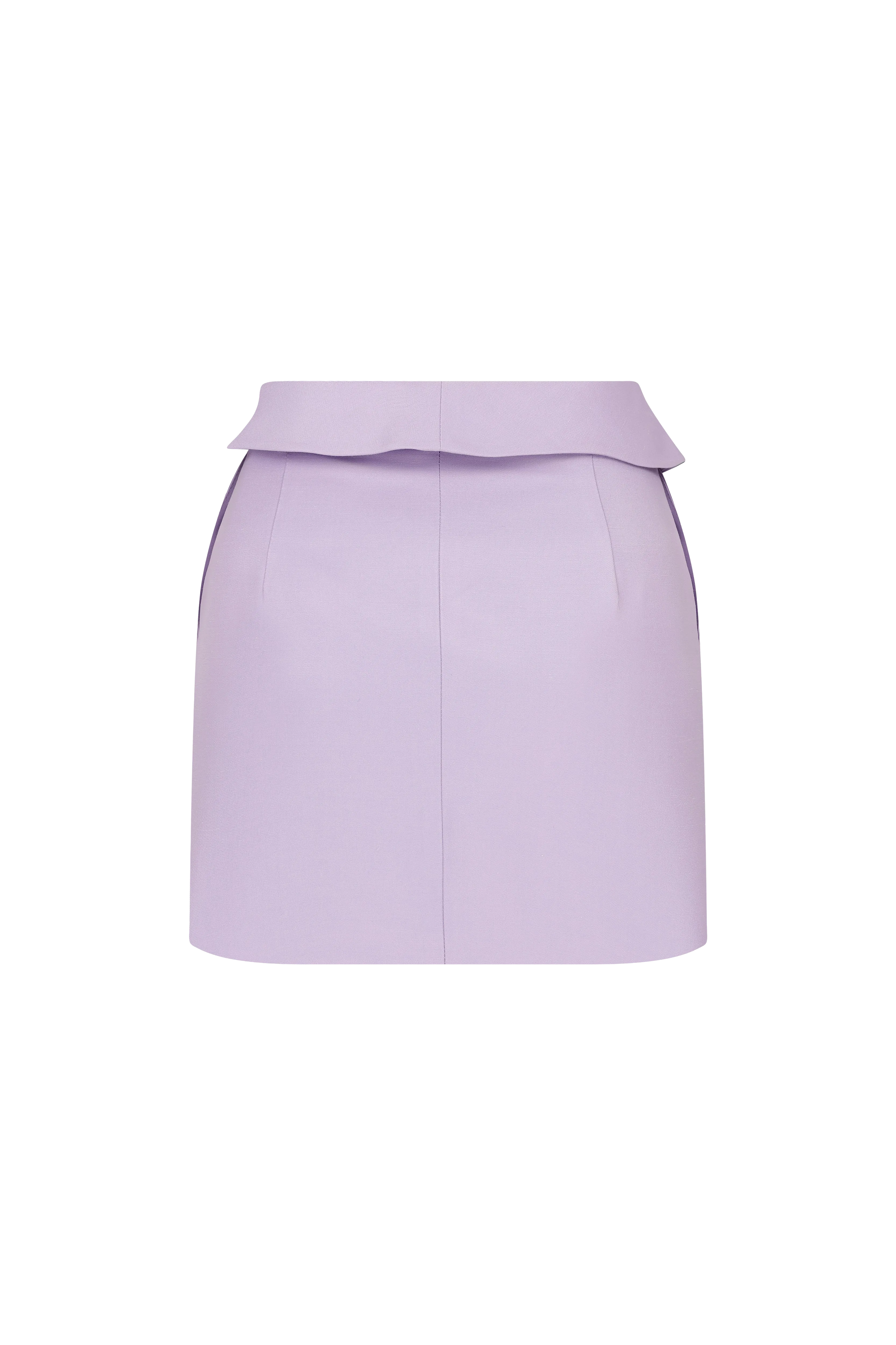 Aria-Flounced Waist Mini Skirt