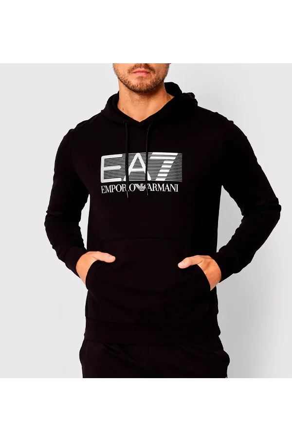 Armani EA7 Hoodie Graphic Black