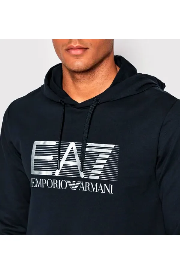 Armani EA7 Hoodie Graphic Marine