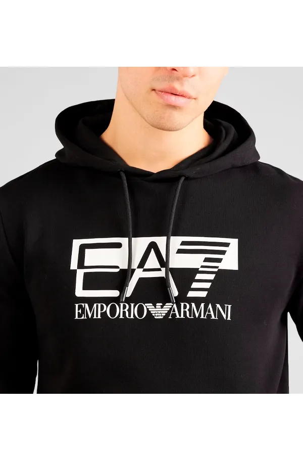 Armani EA7 Hoodie Shadow Logo Black