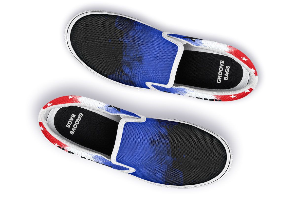 Army Flag Slip-On Shoes