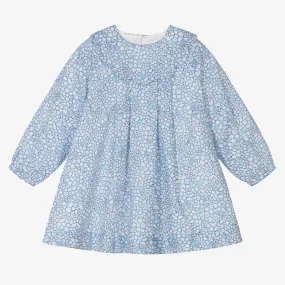 Baby Girls Blue Floral Dress