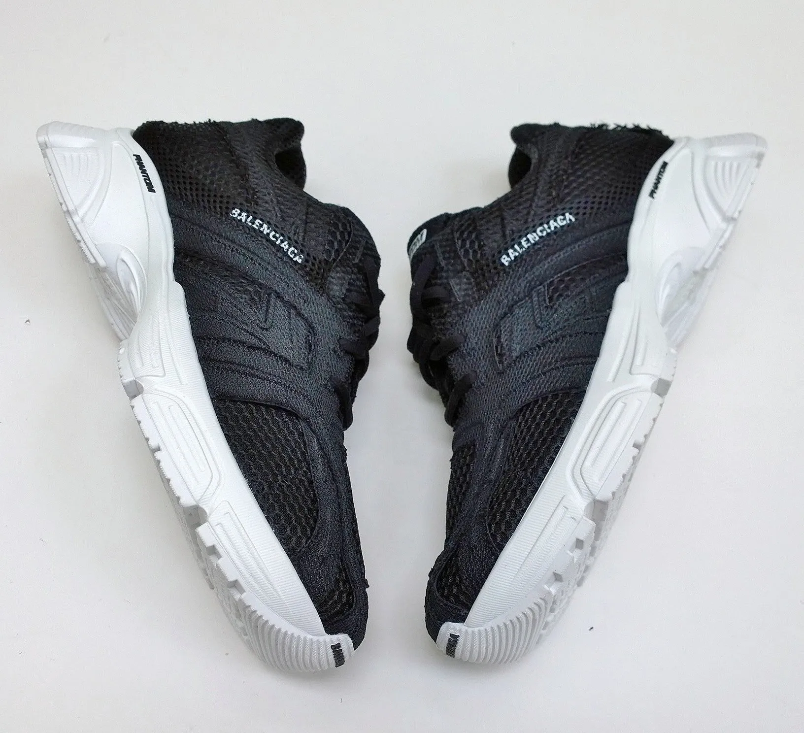 Balenciaga Phantom Black Mesh and Fabric Sneakers