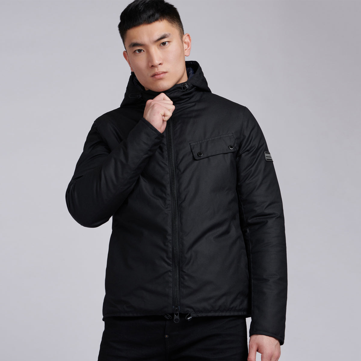 Barbour Intl - Vision Wax Jacket in Black