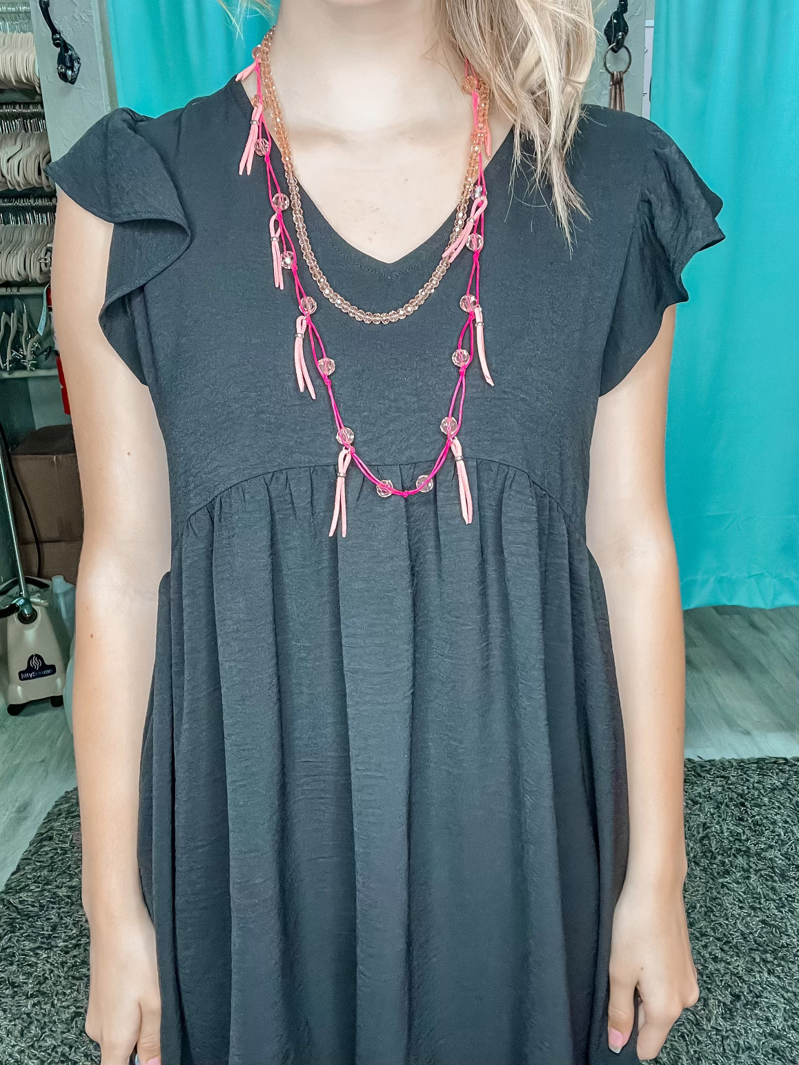 Beaded Fringe Necklace