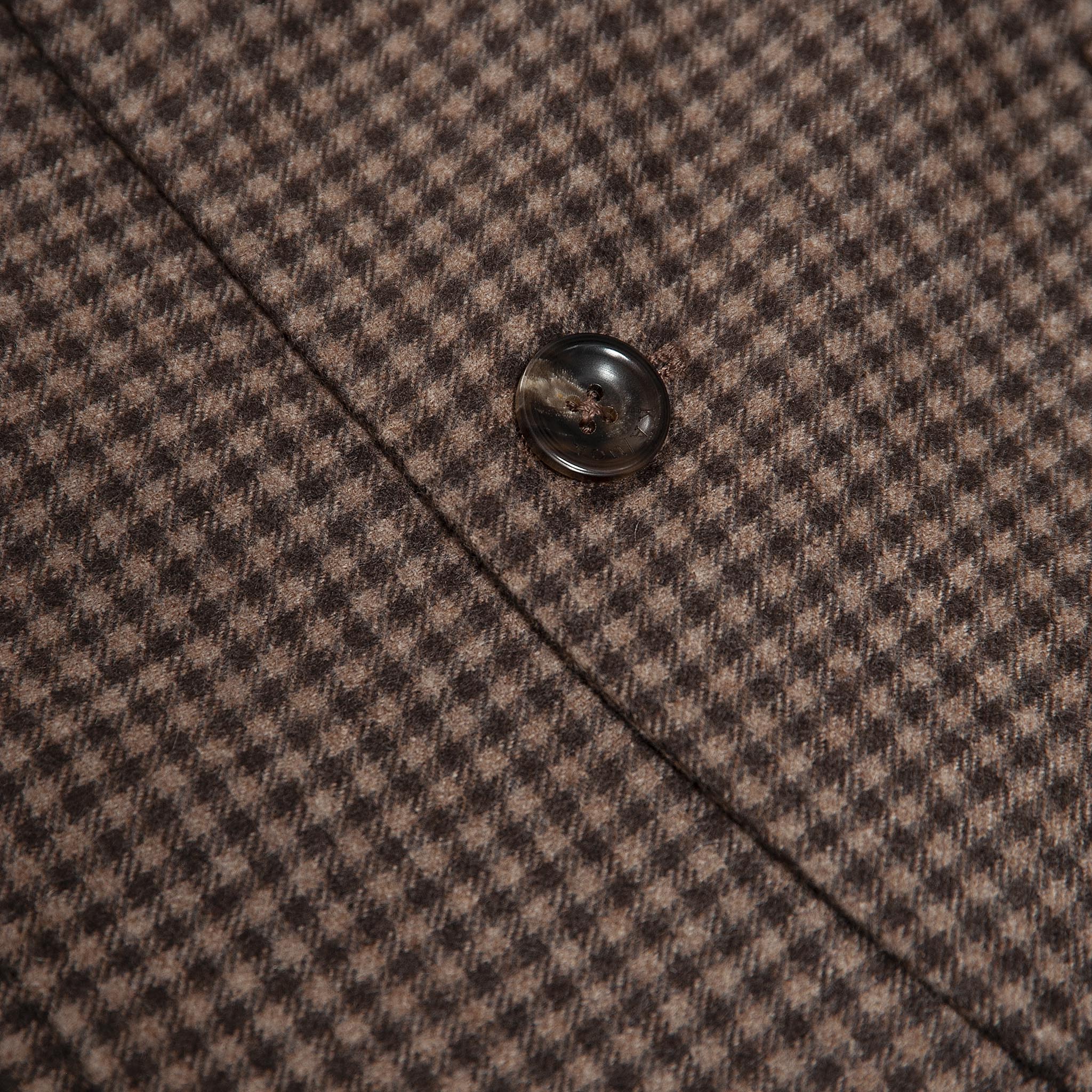 Benoit blazer flannel check 100% cashmere (Crete and Brown)