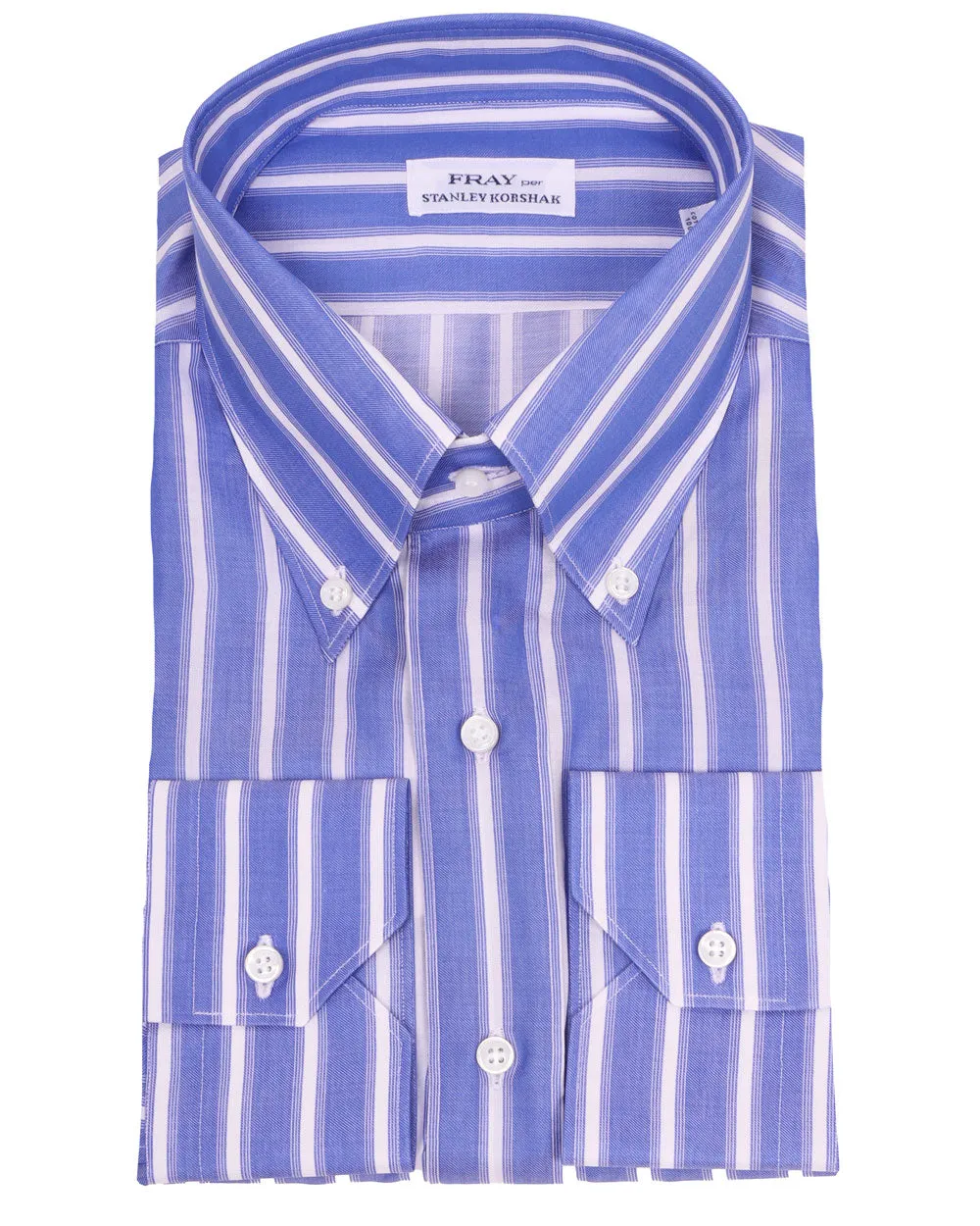 Blue and White Striped Boston Sportshirt