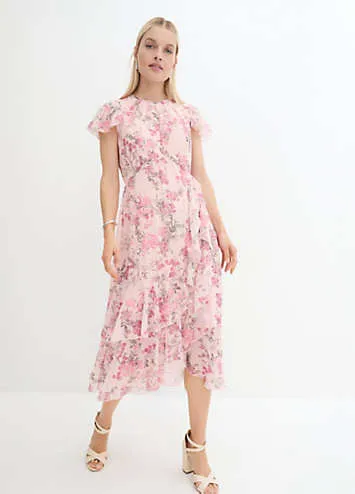 bonprix Flounced Floral Dress | Grattan