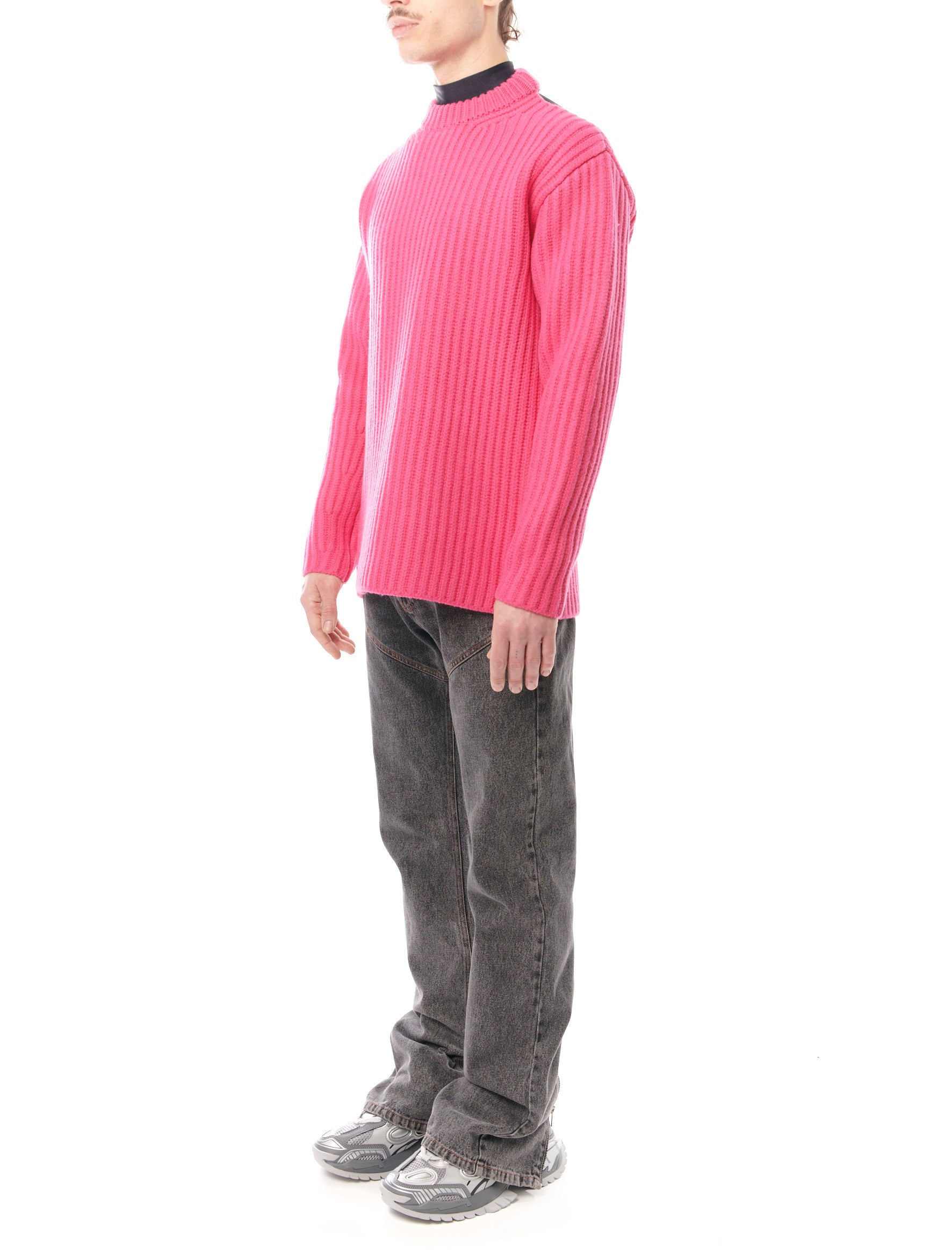 Botter Ribbed Trompe-l’oeil Pink Sweater