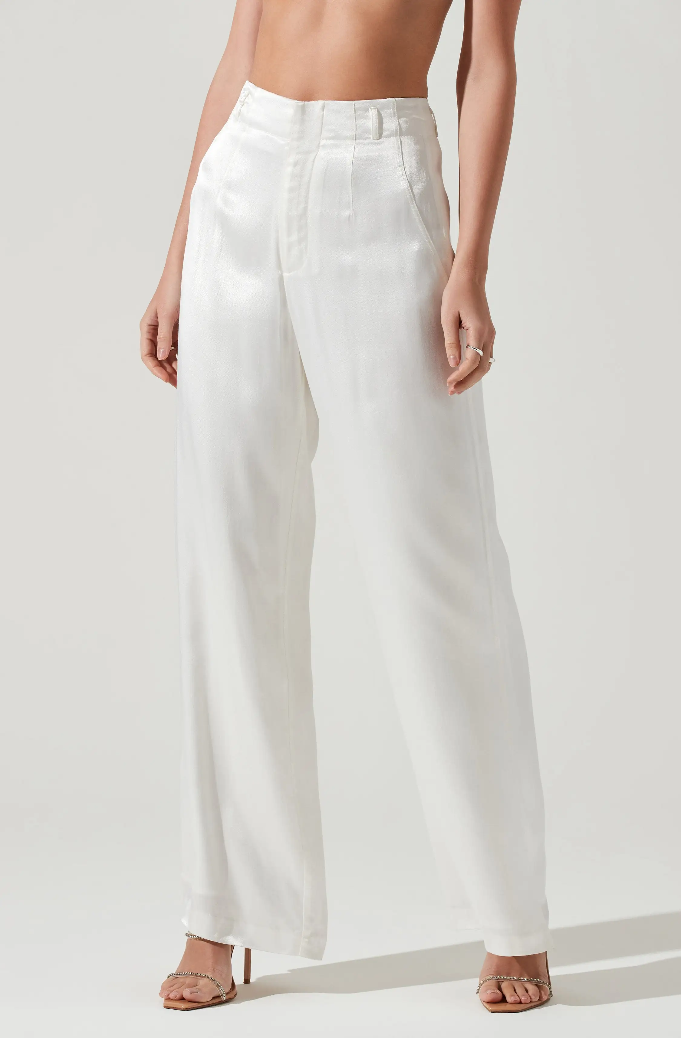 Brigitta Satin Wide Leg Pants