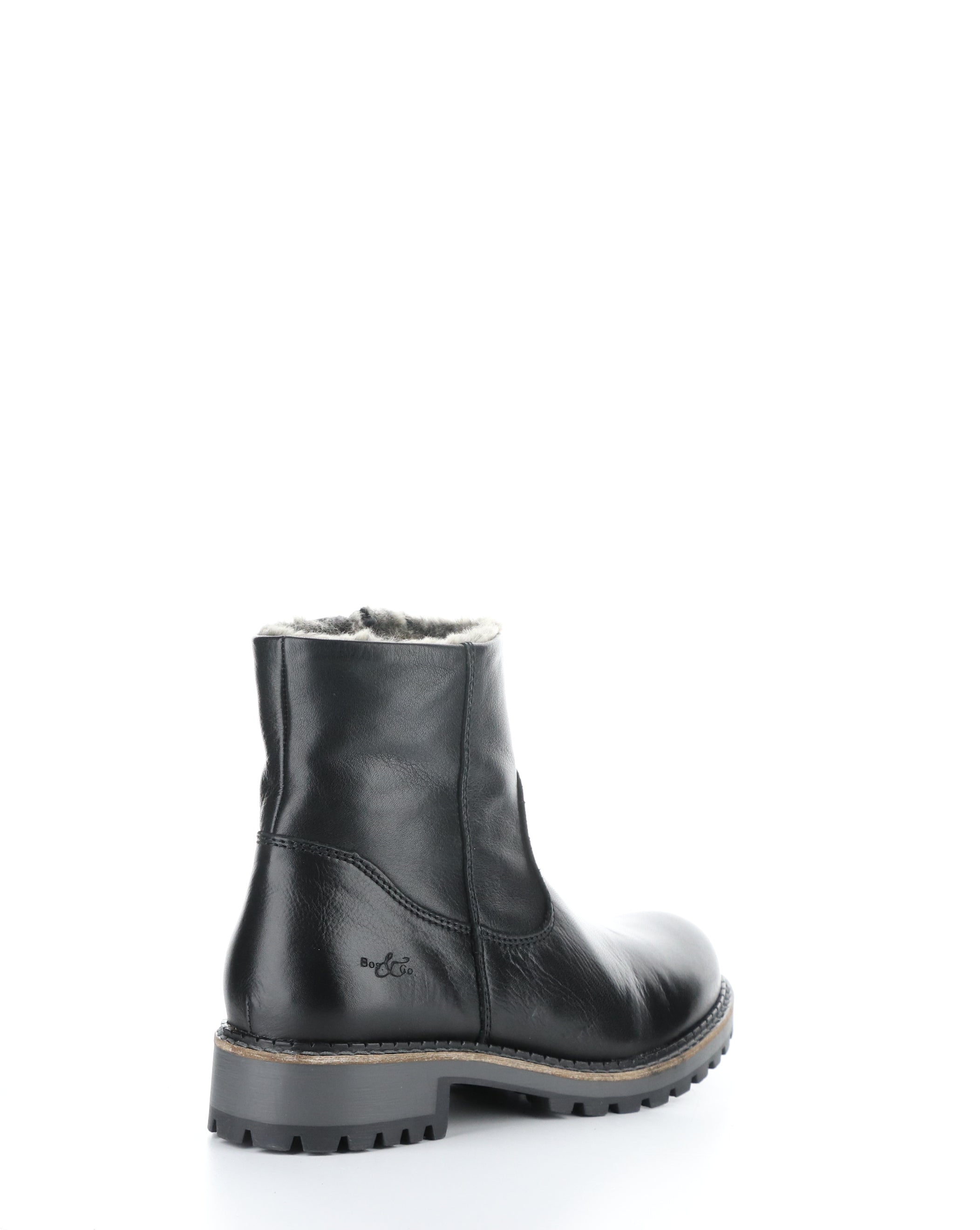 CALIB BLACK Round Toe Boots