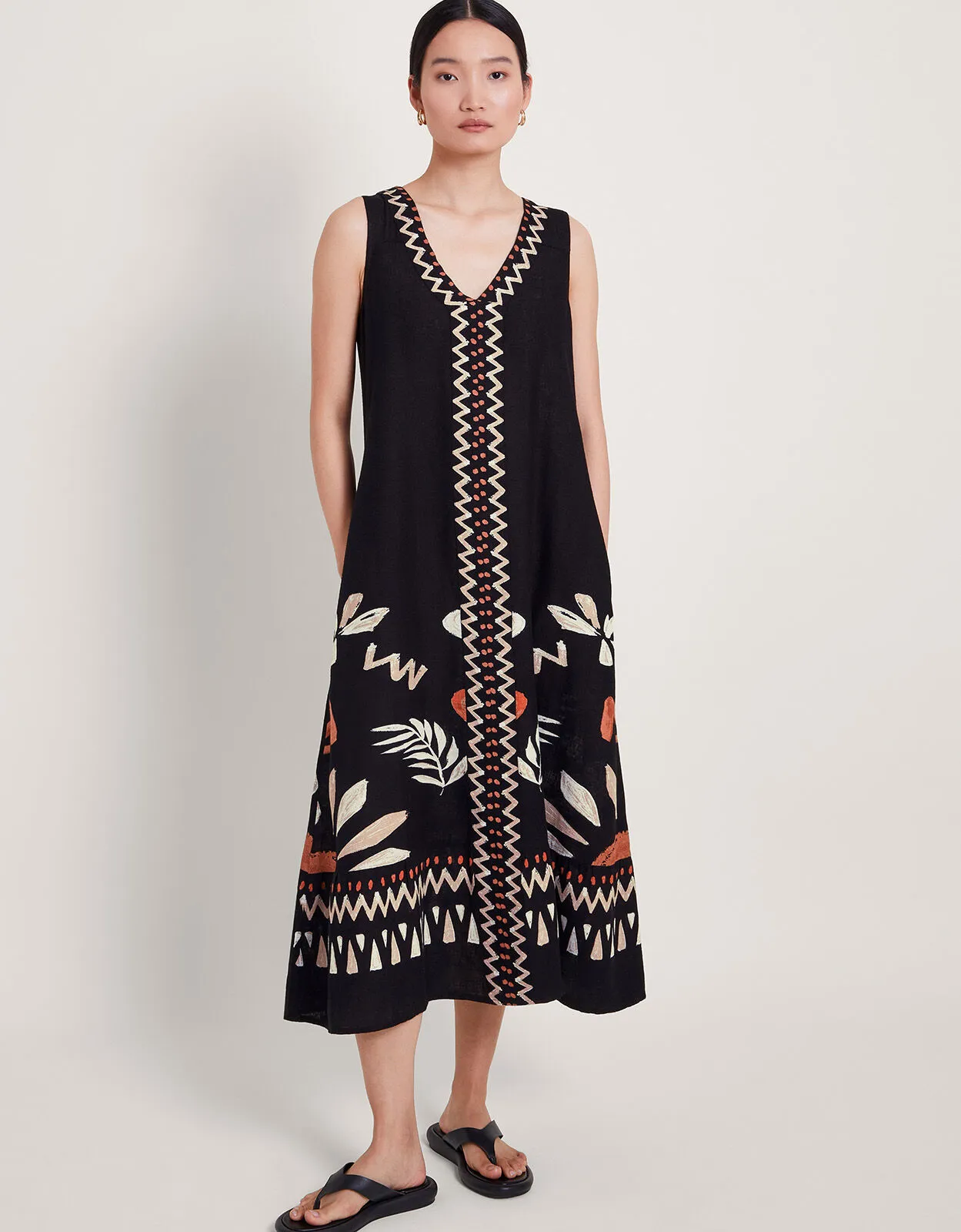 Carlotta Midi Dress Black