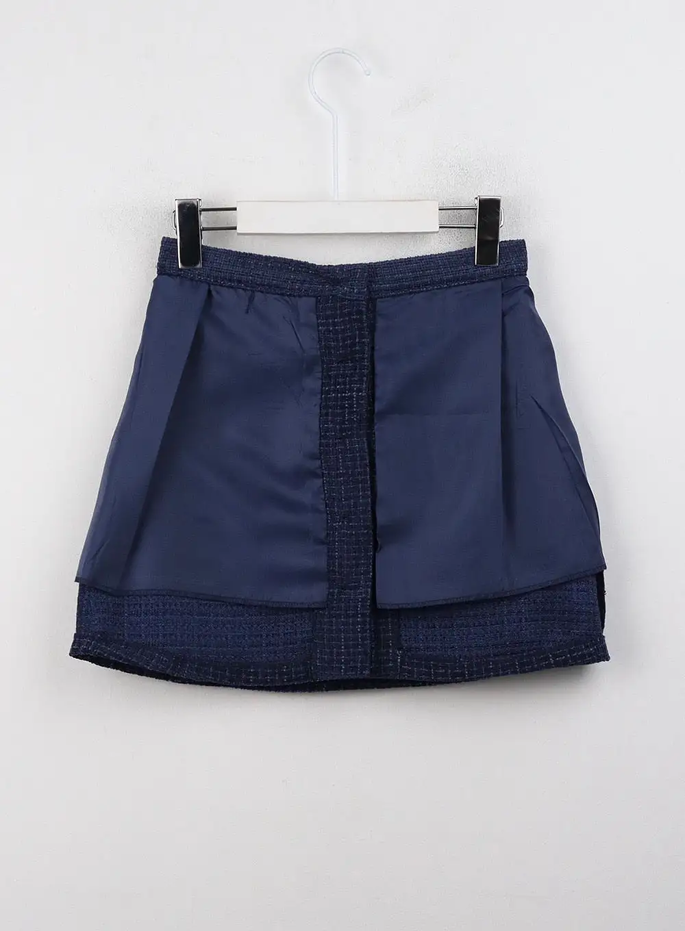 Checkered Buttoned Mini Skirt CJ408