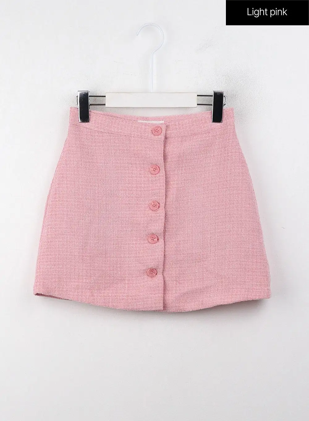 Checkered Buttoned Mini Skirt CJ408