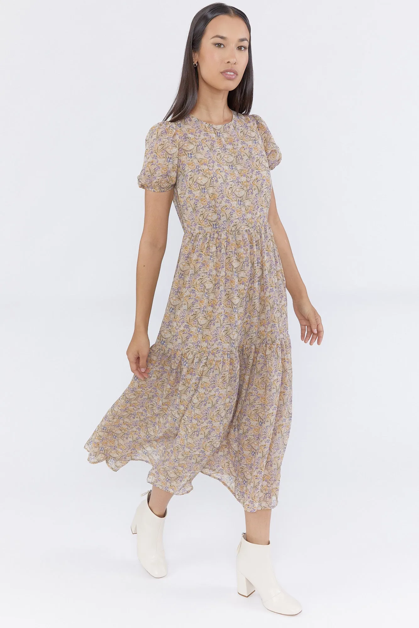 Chifon Floral Maxi Dress