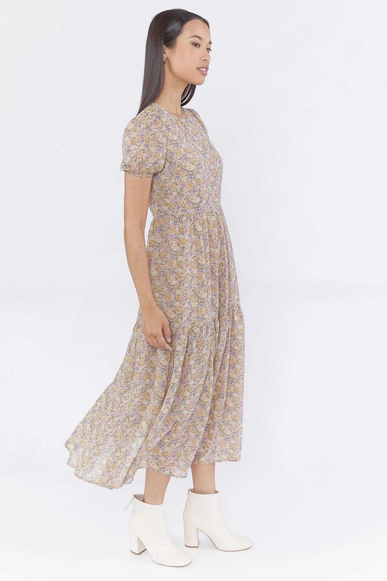 Chifon Floral Maxi Dress