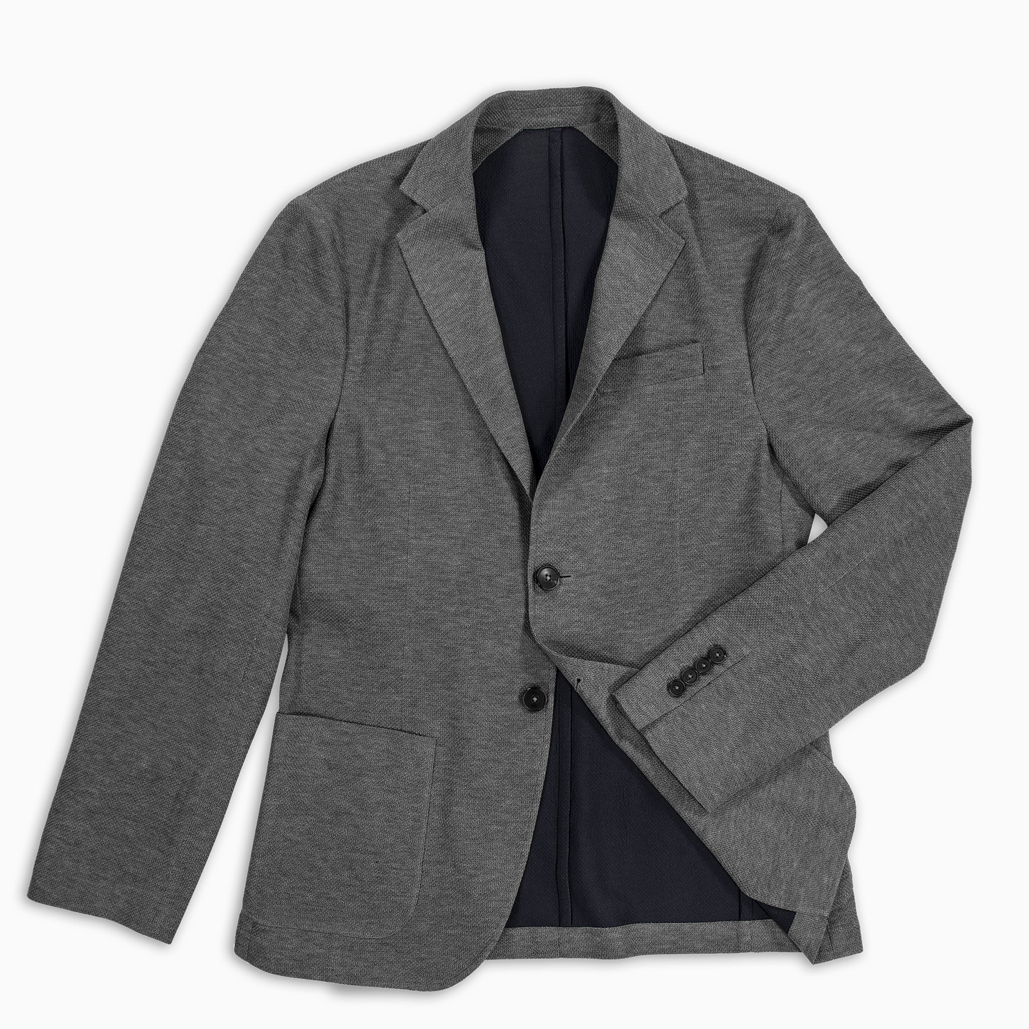 Coustan Light Tech Knit Blazer (medium grey melange)