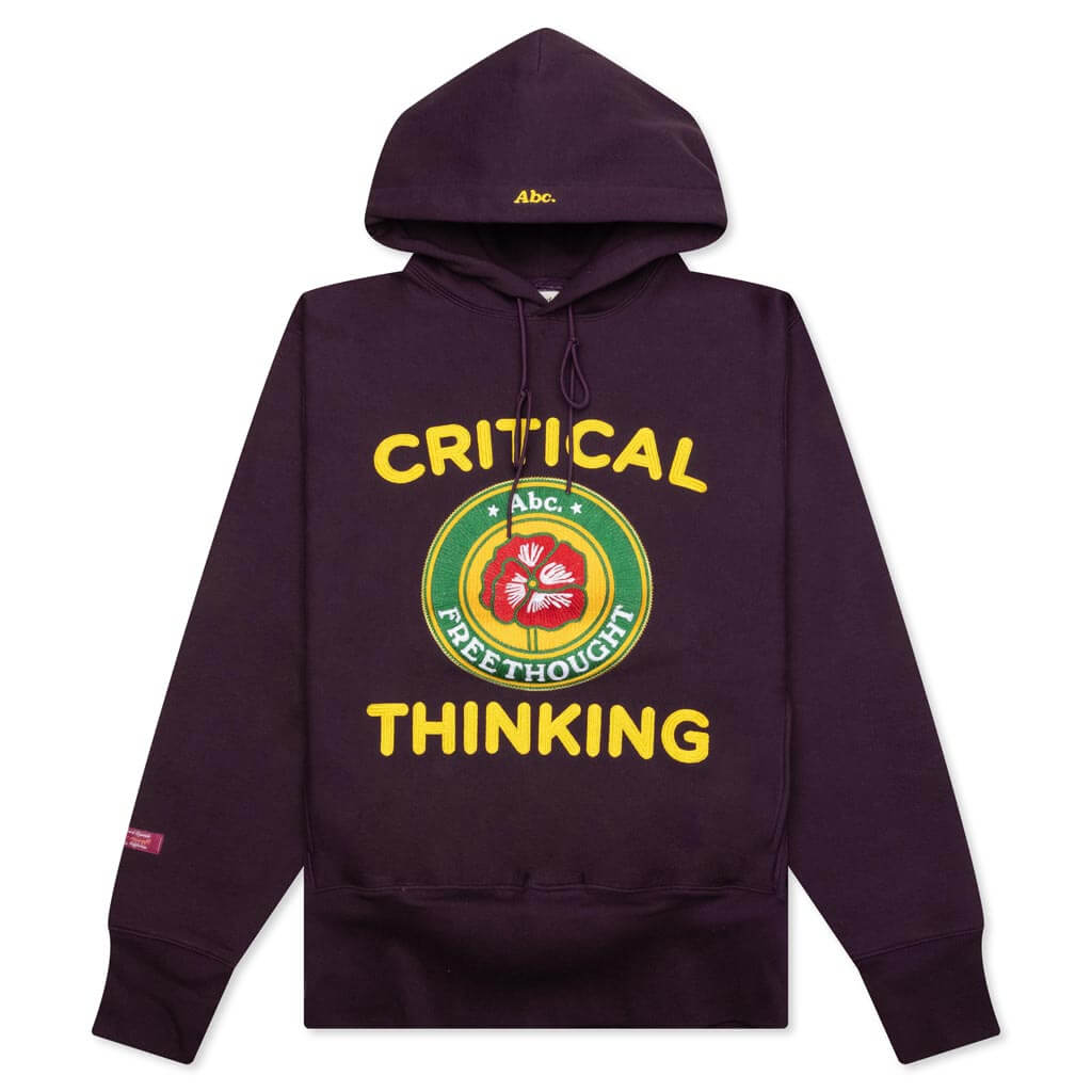 Critical Thinking Hoodie - Blackberry Wine