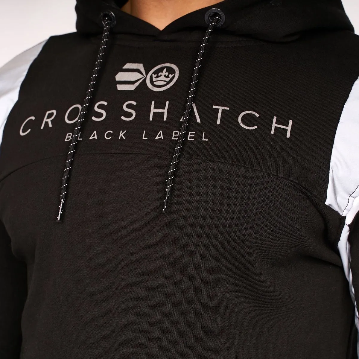 Crosshatch Pillworth Reflective Hoodie Black