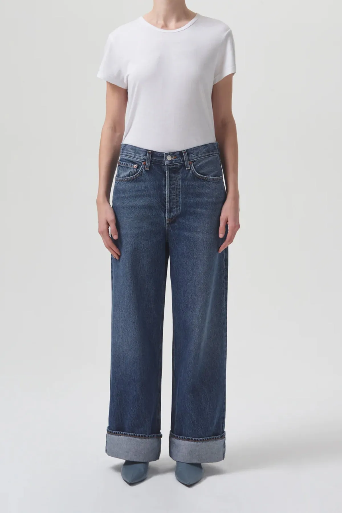 Dame High-Rise Wide Leg Jean in Control