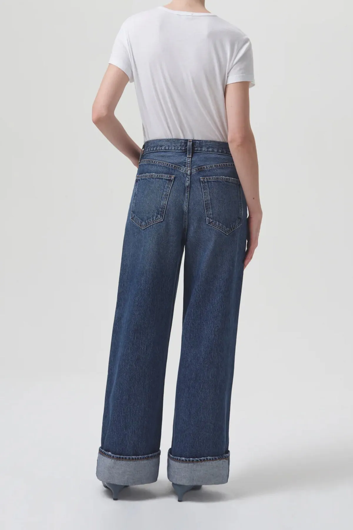 Dame High-Rise Wide Leg Jean in Control