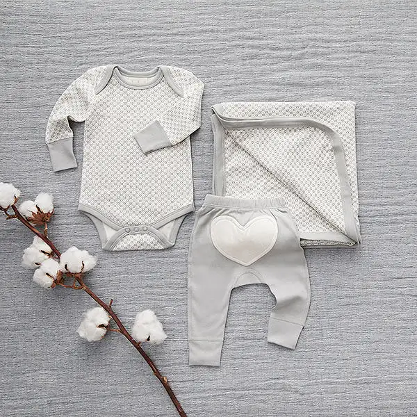 Dove Grey Long Sleeve Bodysuit