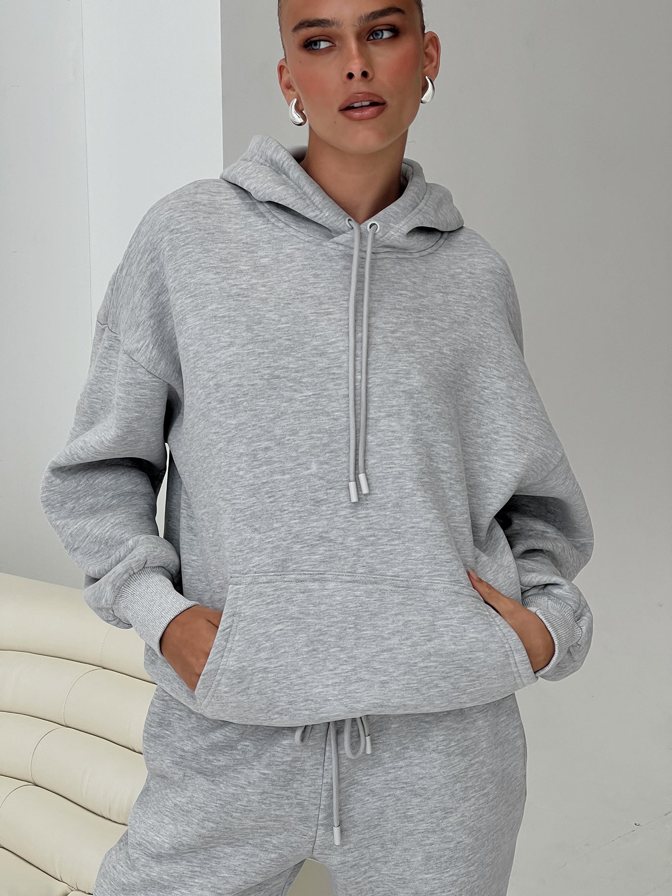 Dream Fleece Classic Hoodie Grey Marle