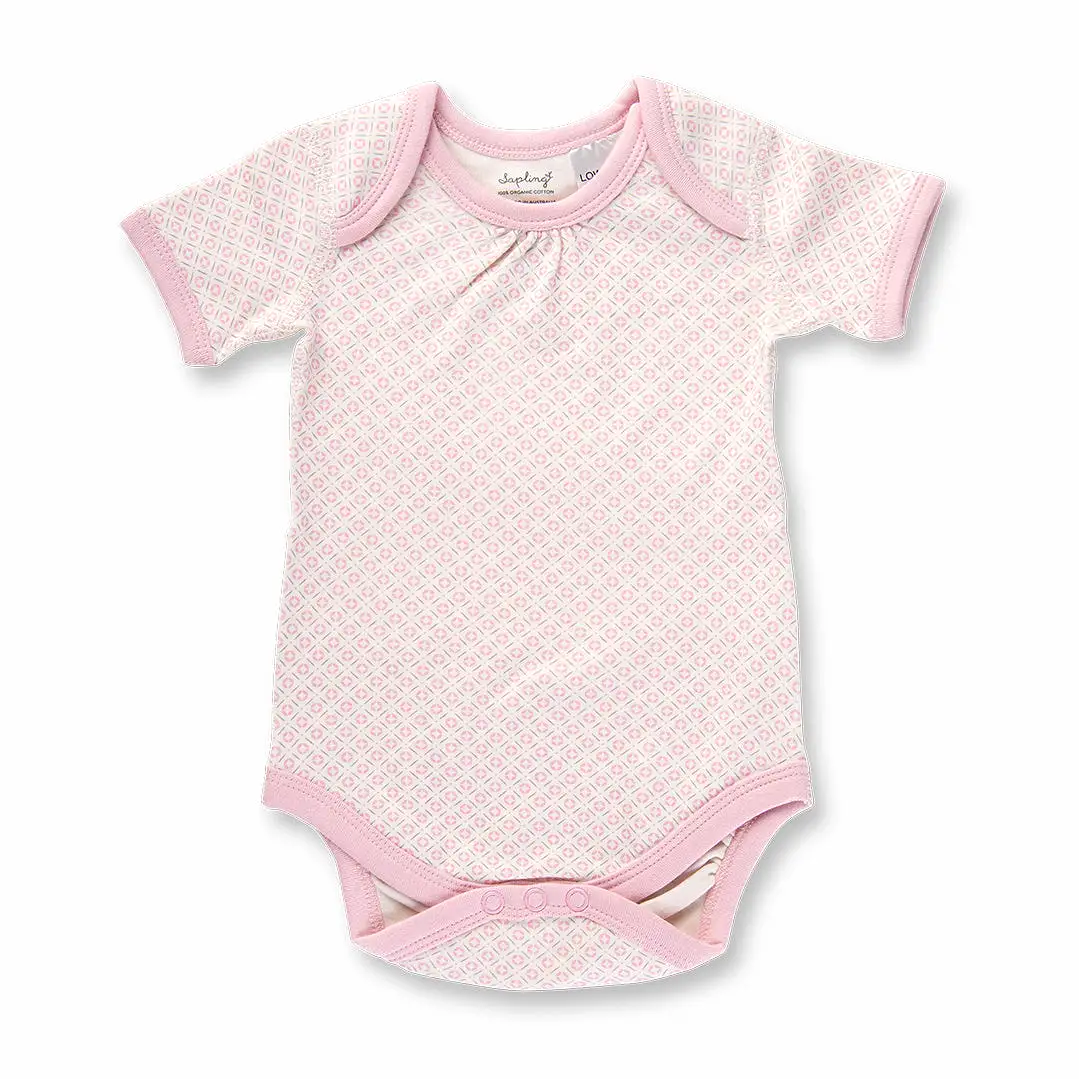 Dusty Pink Short Sleeve Bodysuit