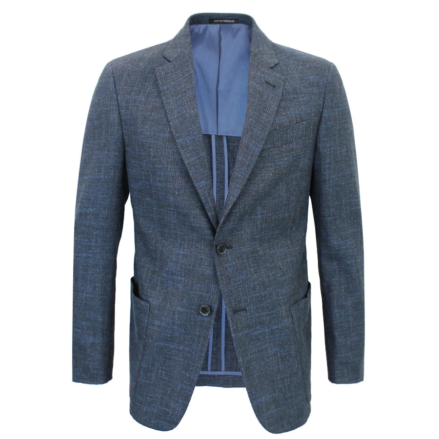 Emporio Armani - G Line Deco Fleck Blazer in Blue