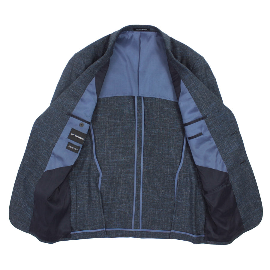 Emporio Armani - G Line Deco Fleck Blazer in Blue