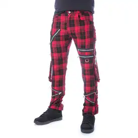 ETIENNE PANTS - RED TARTAN