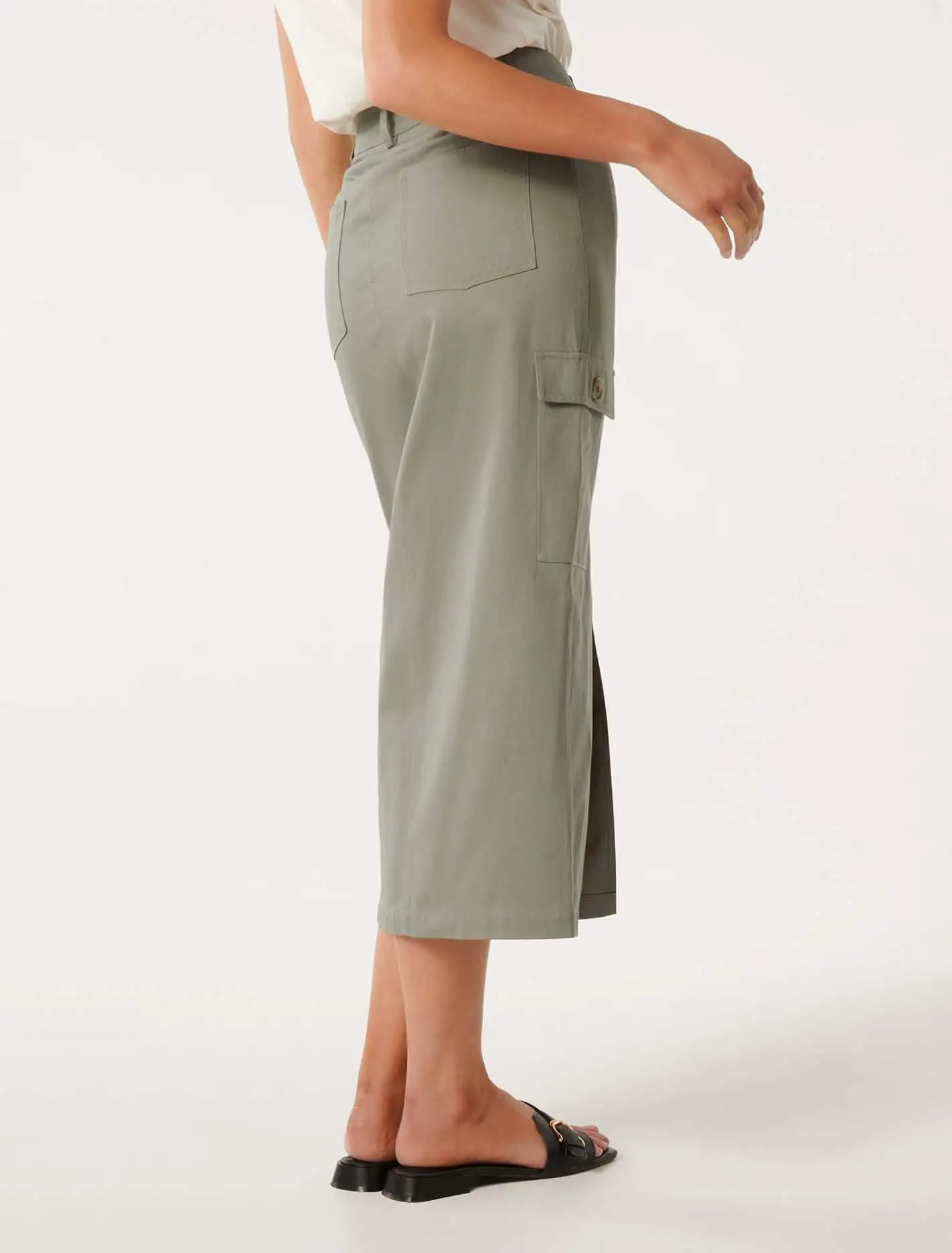 Evelyn Split Midi Skirt