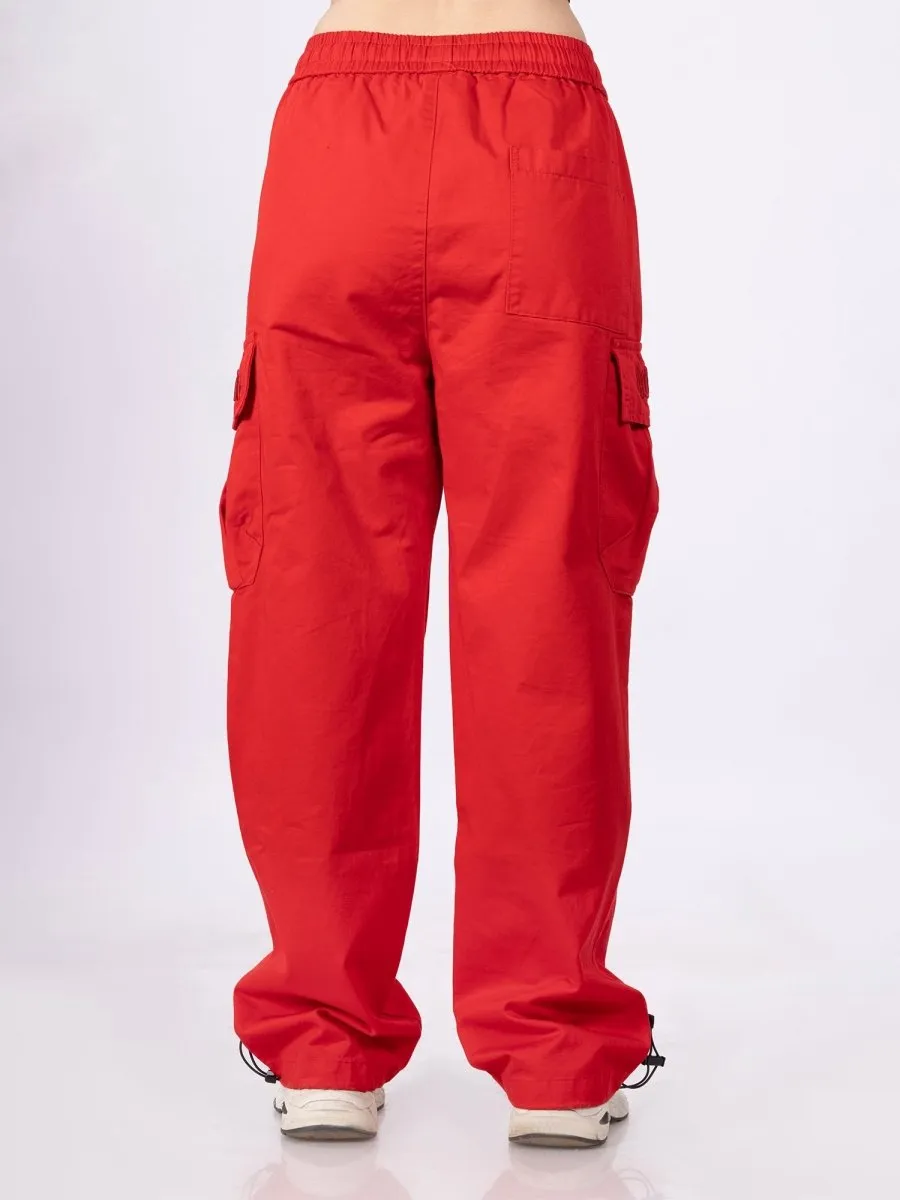 Fireflex Red Cargos [ Unisex ]