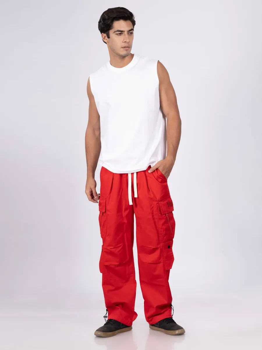 Fireflex Red Cargos [ Unisex ]